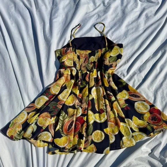Gianni Bini Citrus Print Mini Dress 🍋🍒 - Picture 2 of 6
